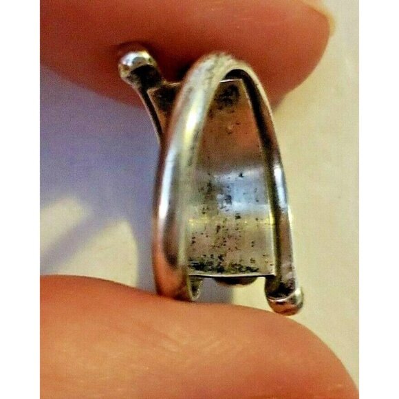 Native American Turquoise Sterling Silver ring sz 5.25    (NAR 1442) - Picture 5 of 5